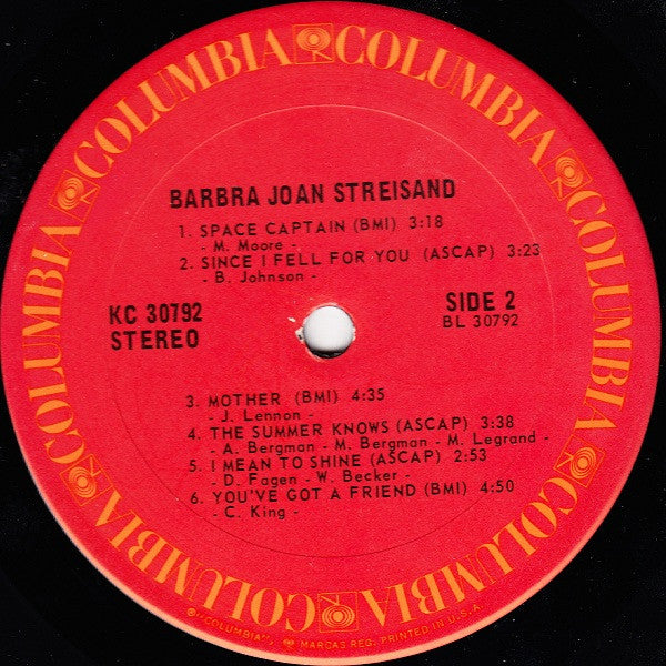 Barbra Joan Streisand* - Barbra Joan Streisand (LP, Album, San)
