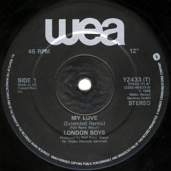 London Boys - My Love (12"", Maxi)