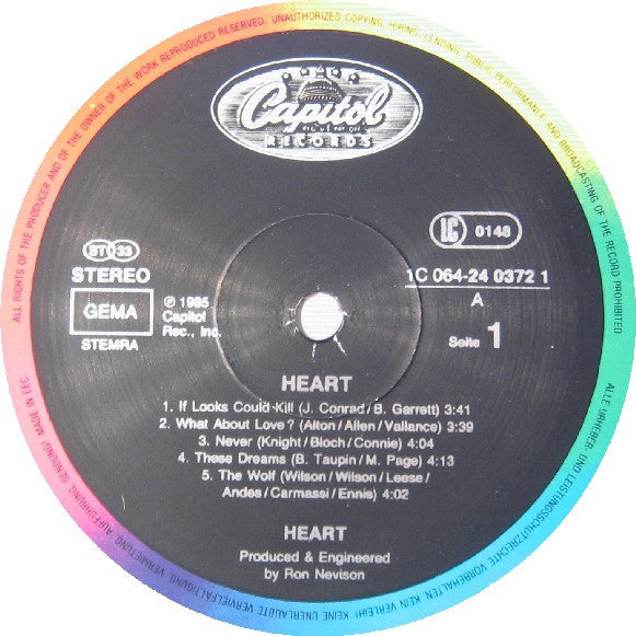 Heart - Heart (LP, Album)