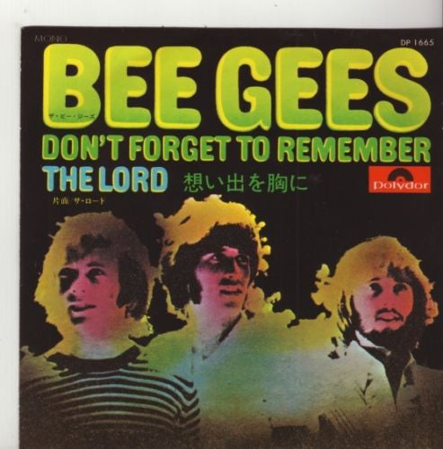 Bee Gees - Don't Forget To Remember (7"", Single, Mono)