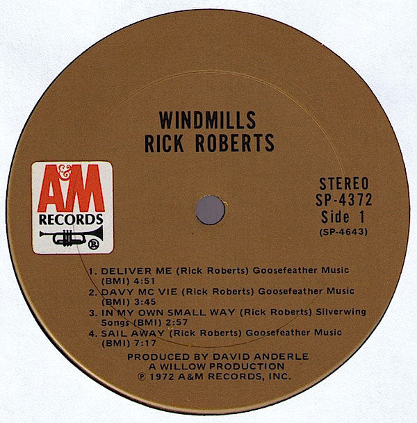 Rick Roberts - Windmills (LP, Album)