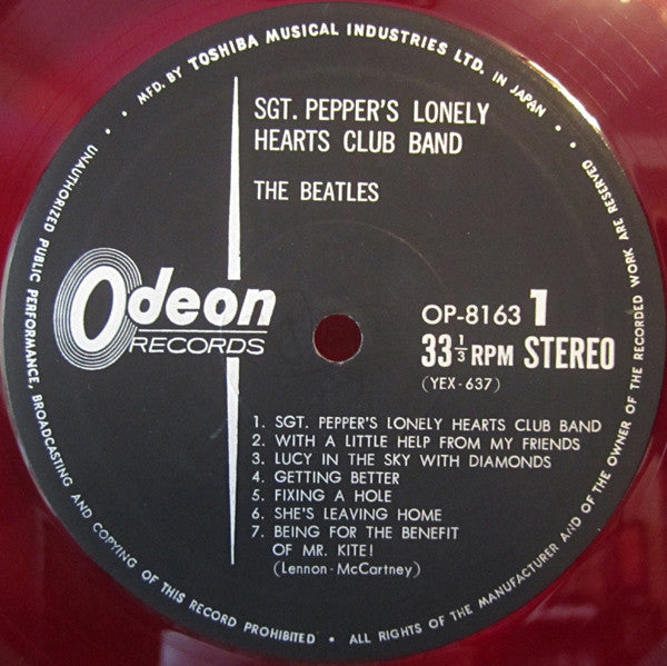 The Beatles - Sgt. Pepper's Lonely Hearts Club Band (LP, Album, Red)