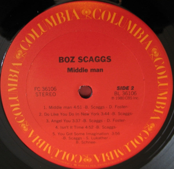 Boz Scaggs - Middle Man (LP, Album, San)