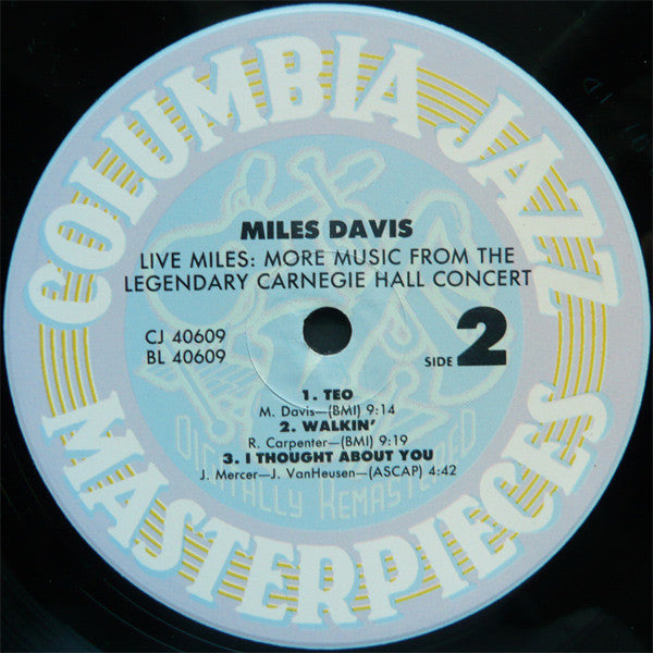 Miles Davis - Live Miles: More Music From The Legendary Carnegie Ha...