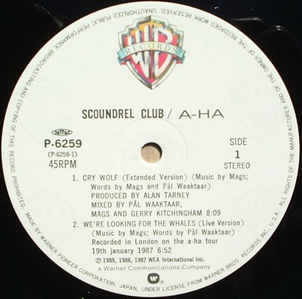 a-ha - Scoundrel Club (12"", MiniAlbum, Comp)