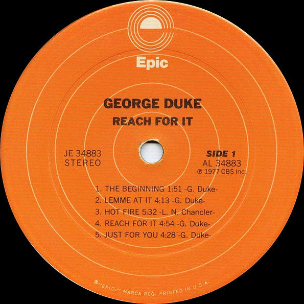 George Duke - Reach For It (LP, Album, Pit)