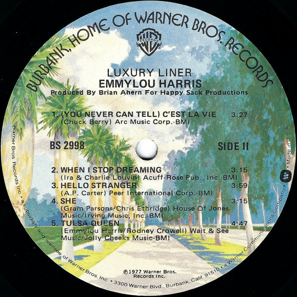 Emmylou Harris - Luxury Liner (LP, Album)