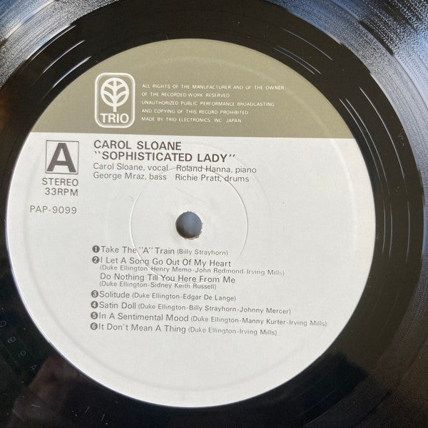 Carol Sloane - Sophisticated Lady (LP, Album)