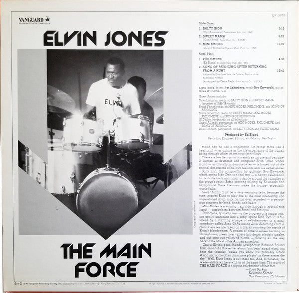 Elvin Jones - The Main Force (LP, Album, Promo)