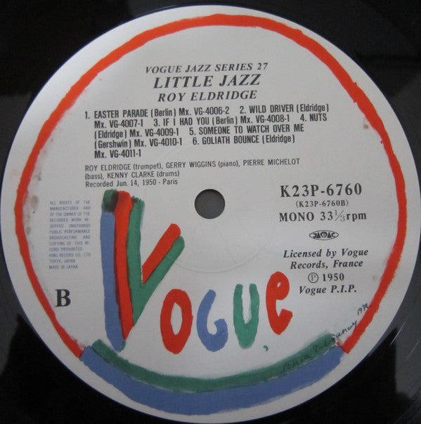 Roy Eldridge - Little Jazz (LP, Comp, Mono)