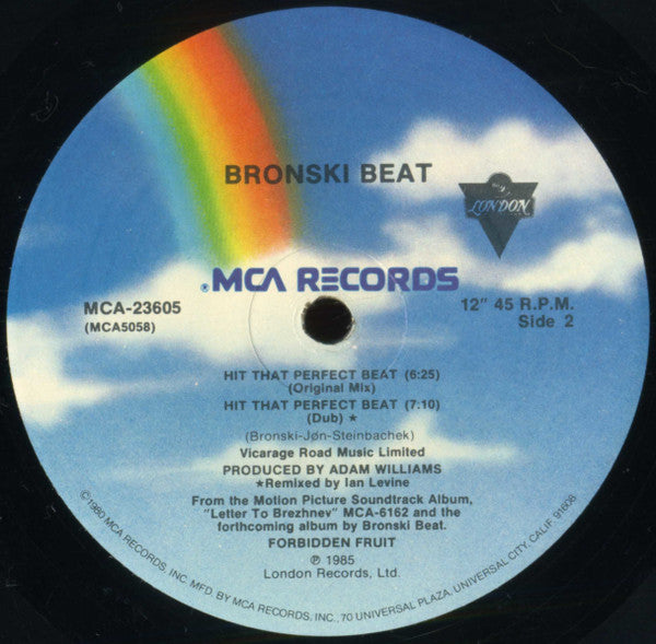 Bronski Beat - Hit That Perfect Beat (12"" Version) (12"", Pin)