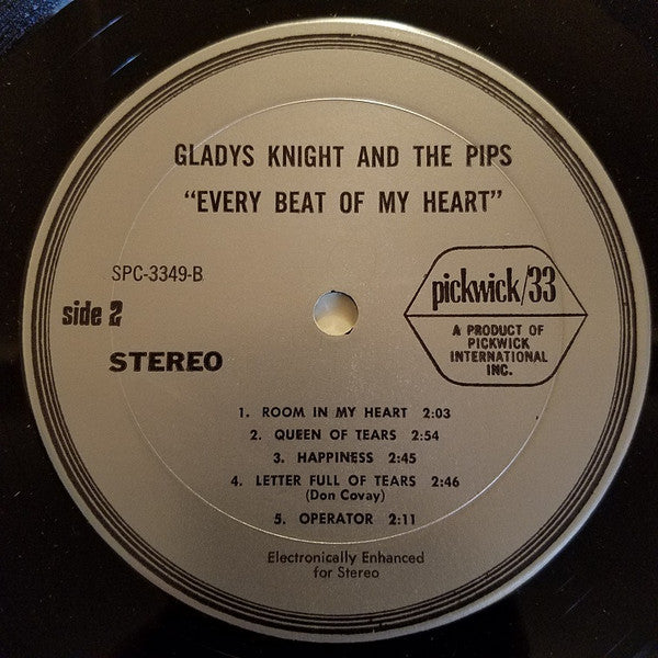 Gladys Knight & The Pips* - Every Beat Of My Heart (LP, Comp)