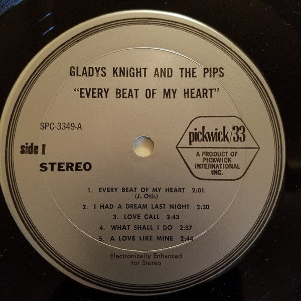 Gladys Knight & The Pips* - Every Beat Of My Heart (LP, Comp)