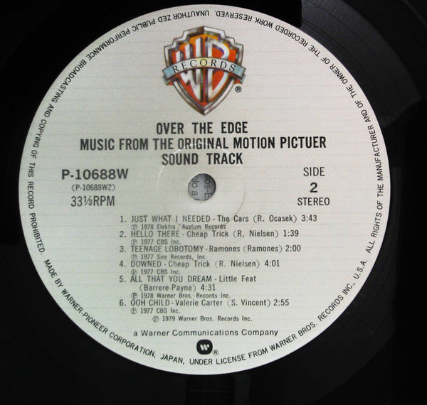 Various - Over The Edge (Original Sound Track) (LP, Comp)