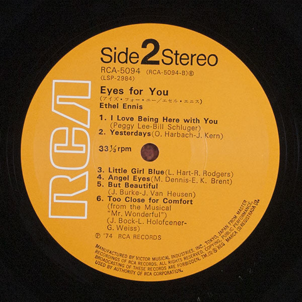Ethel Ennis - Eyes For You (LP, Album)
