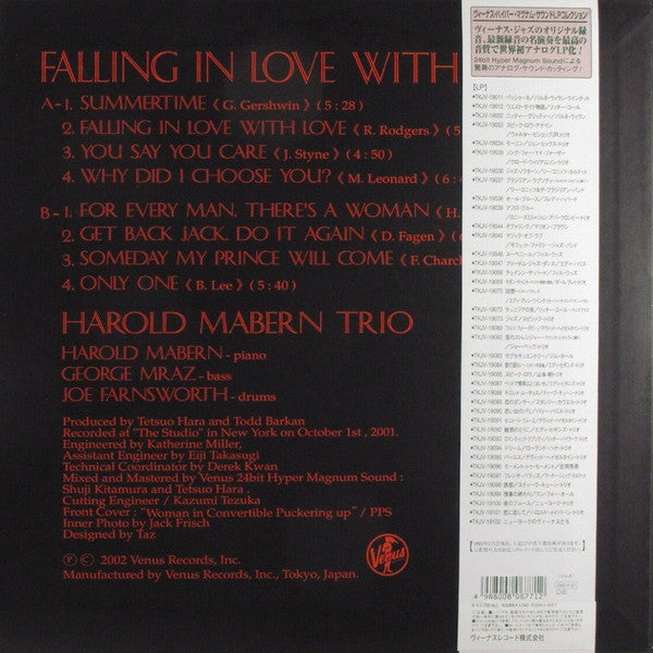 Harold Mabern Trio - Falling In Love With Love (LP, Album, 180)
