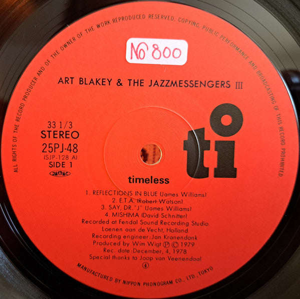 Art Blakey And The Jazzmessengers* - Reflections In Blue (LP, Album)