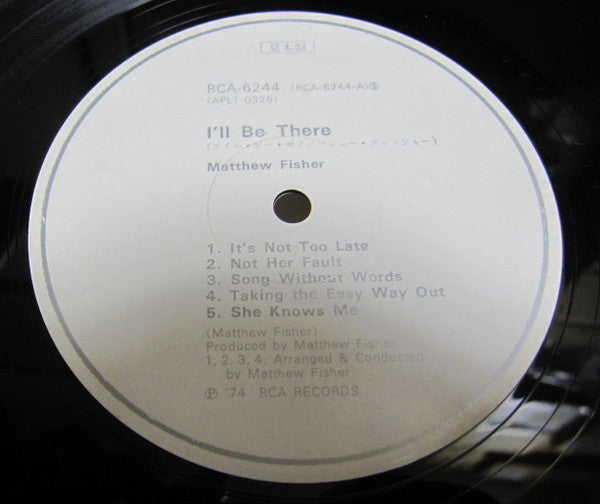 Matthew Fisher - I'll Be There (LP, Album, Promo)
