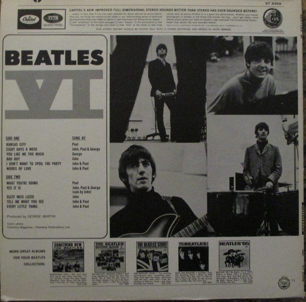 The Beatles - Beatles VI (LP, Album, RE, Win)