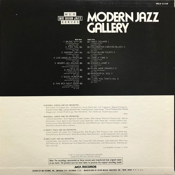Various - Modern Jazz Gallery (LP, Album, Mono)