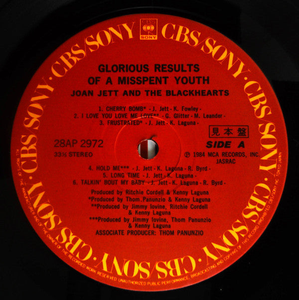Joan Jett & The Blackhearts - Glorious Results Of A Misspent Youth(...