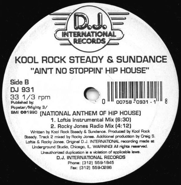 Kool Rock Steady - Ain't No Stoppin' Hip House (National Anthem Of ...