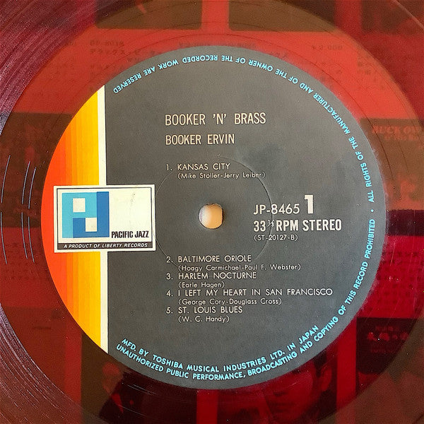 Booker Ervin - Booker'N'Brass (LP, Album, Tra)