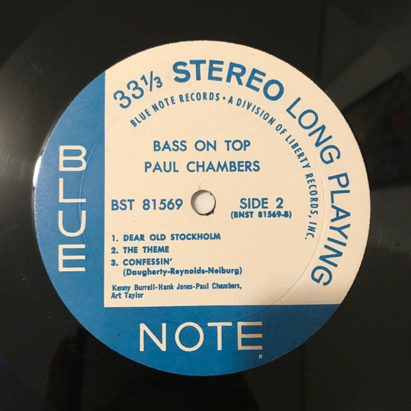 Paul Chambers Quartet - Bass On Top (LP, Album)