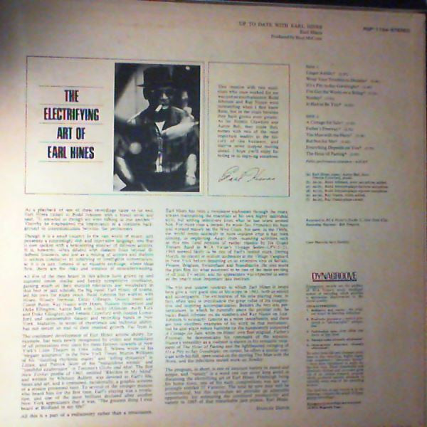 Earl Hines - Up To Date With Earl Hines (LP, Album, Promo)