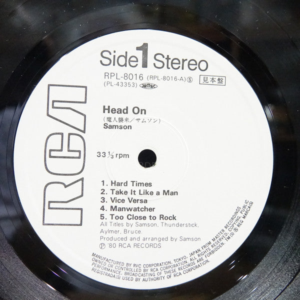 Samson (3) - Head On (LP, Album, Promo)