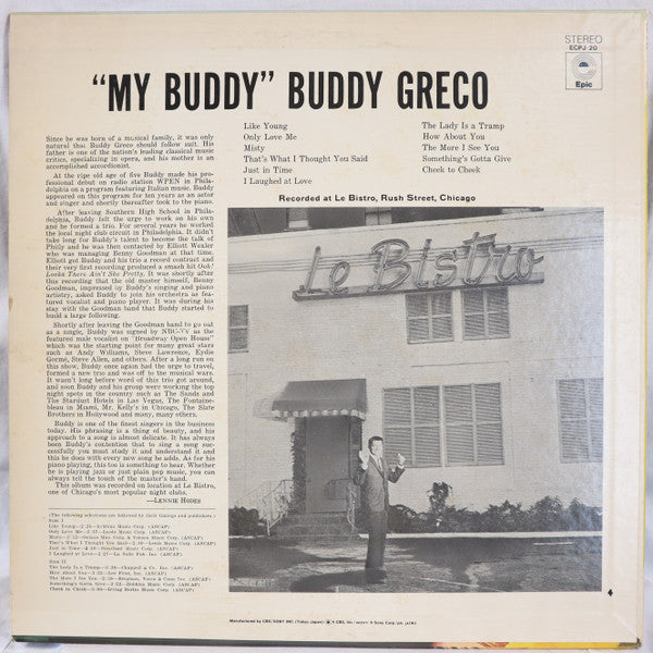 Buddy Greco - My Buddy (LP, RE)