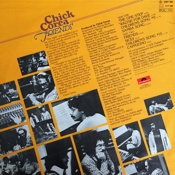 Chick Corea - Friends (LP, Album)