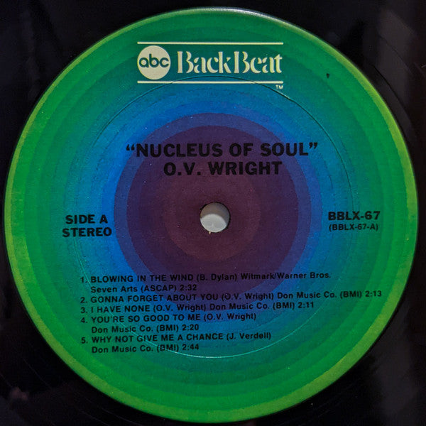 O.V. Wright - Nucleus Of Soul (LP, Album, RE)