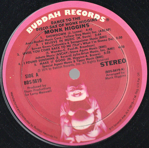 Monk Higgins - Dance To The Disco Sax Of Monk Higgins (LP, Album)