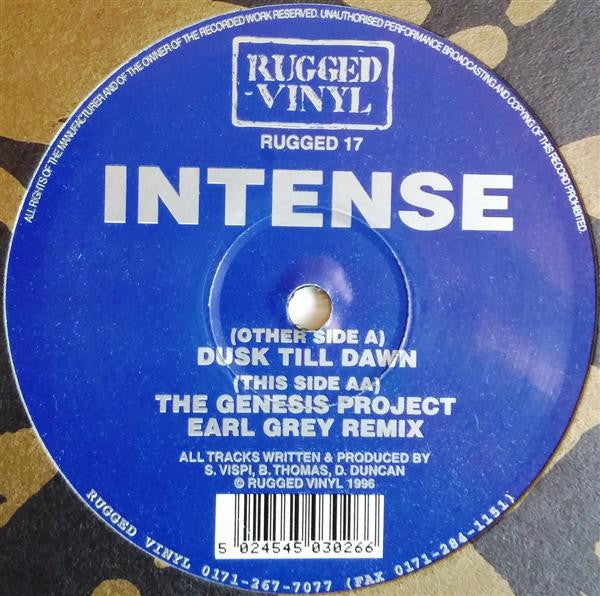 Intense - Dusk Till Dawn / The Genesis Project (Earl Grey Remix)(12")