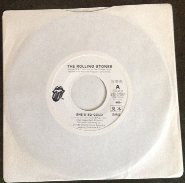 The Rolling Stones - She's So Cold (7"", Single, Promo)