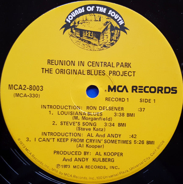 The Blues Project - Reunion In Central Park(2xLP, Album, Glo)
