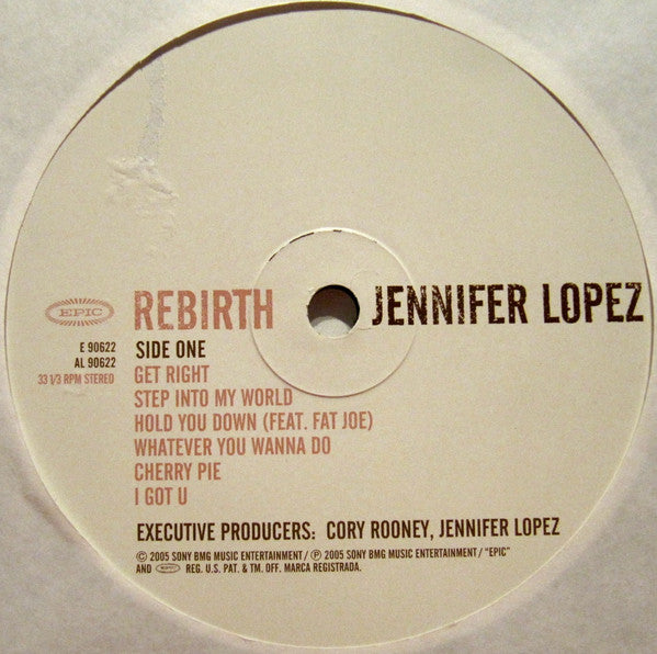 Jennifer Lopez - Rebirth (LP, Album)