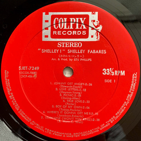 Shelley Fabares - Shelley! (LP, Album)