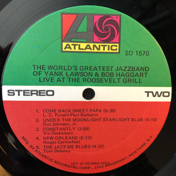 The World's Greatest Jazzband - Live At The Roosevelt Grill(LP, Alb...