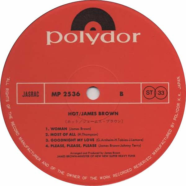 James Brown - Hot (LP, Album)