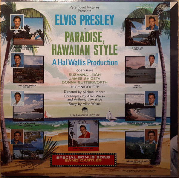 Elvis Presley - Paradise, Hawaiian Style (LP, Album, RE)