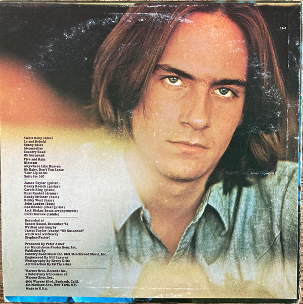 James Taylor (2) - Sweet Baby James (LP, Album, RE, San)