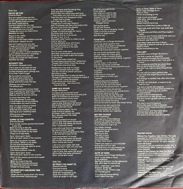 Roger McGuinn - Peace On You (LP, Album)