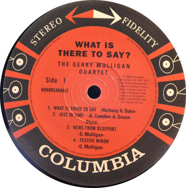 Gerry Mulligan Quartet - What Is There To Say? (LP, Album, RE)