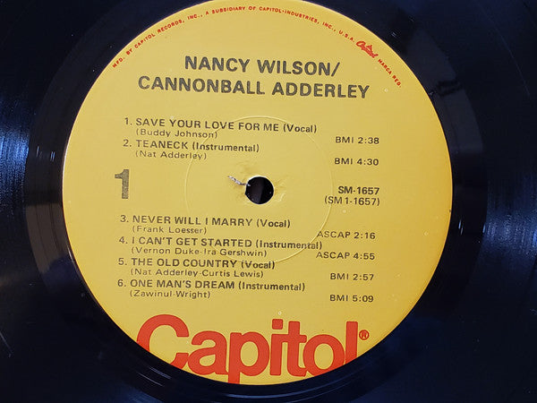 Nancy Wilson - Nancy Wilson / Cannonball Adderley(LP, RE, Win)