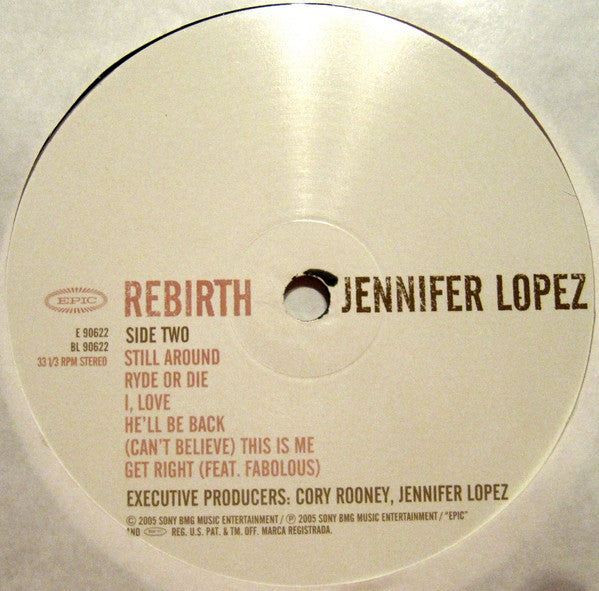 Jennifer Lopez - Rebirth (LP, Album)