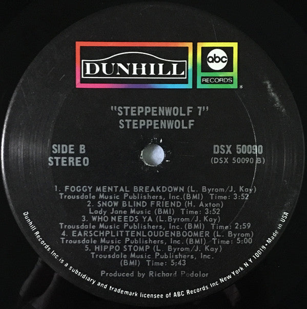 Steppenwolf - Steppenwolf 7 (LP, Album, San)