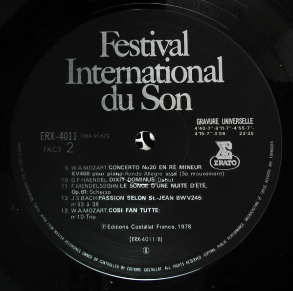 Various - Festival International Du Son 1978 (LP, Comp)