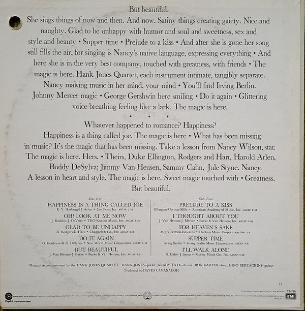 Nancy Wilson - But Beautiful (LP, Album, Los)